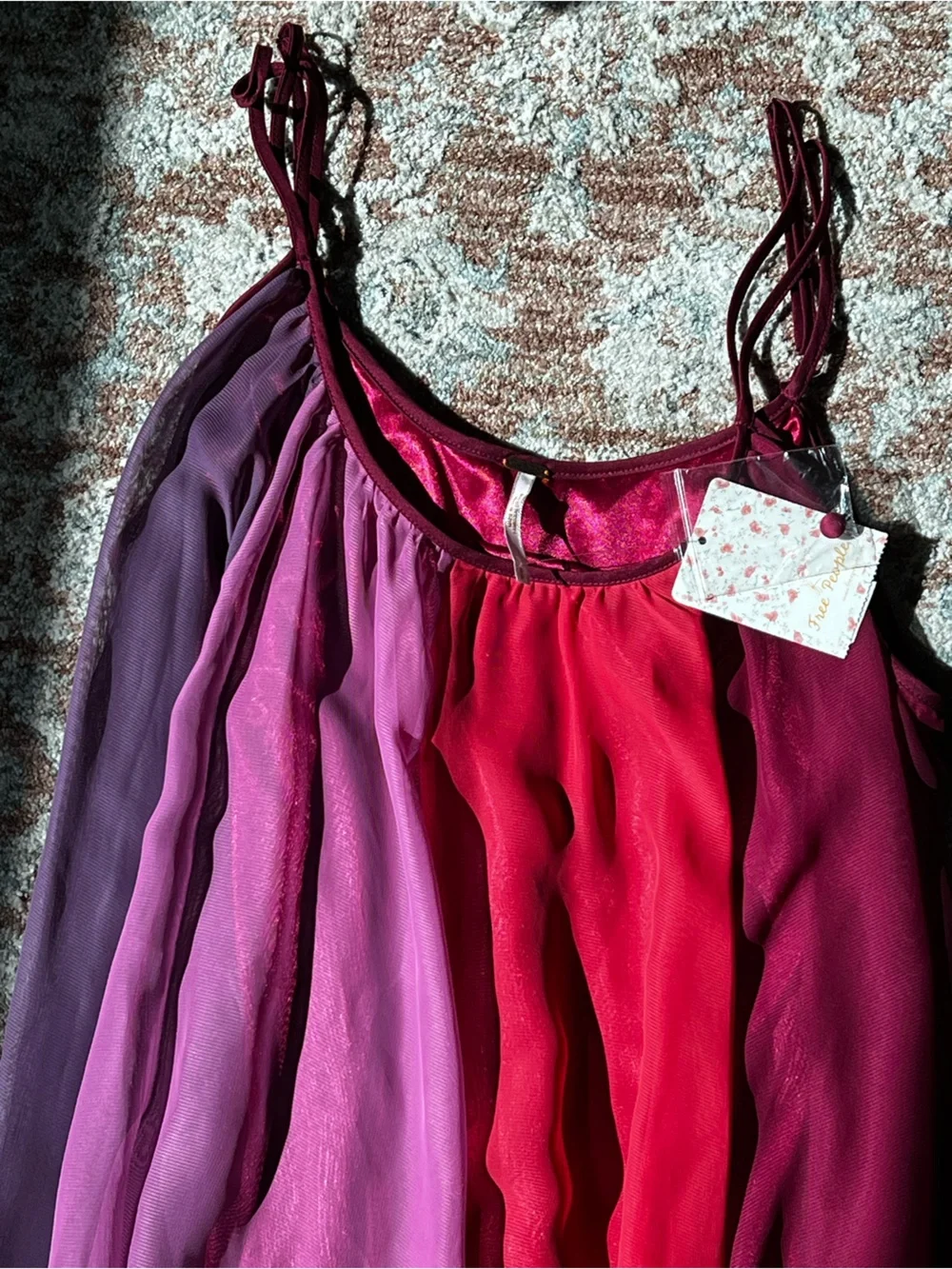 NWT Free People gradient mini swing dress size Small